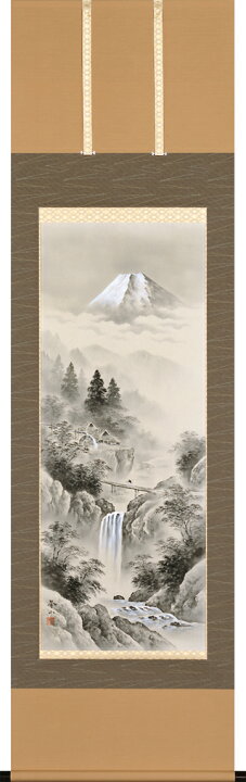 楽天市場】掛け軸 水墨山水(木村 挙山)【送料無料】【代引手数料無料 