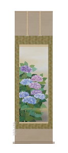 掛け軸/掛軸 鉄線花(川島正行)【送料無料】【代引手数料無料】