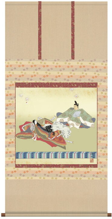 楽天市場】掛け軸／掛軸【お雛さま】歌仙雛（伊藤 渓山）【送料無料 