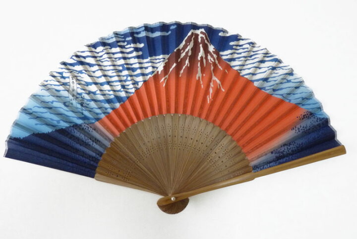 楽天市場 葛飾北斎 富嶽三十六景扇子 赤富士 まろ庵