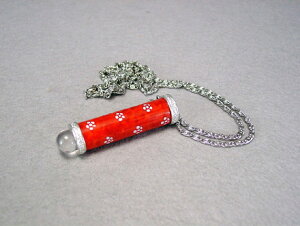 【有田焼 万華鏡】赤絵梅地紋(ペンダント・テレイドタイプ)