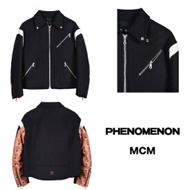 【SALE 40%off】 P+M / PHENOMENON WOOL FULLING MOTORCYCLE JKTライダースジャケット コラボ フェノメノン MCM