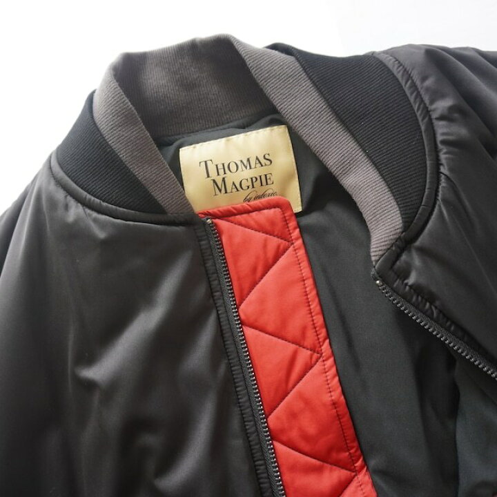 楽天市場】THOMAS MAGPIE p / taffeta MA1 blouson short (reversible  