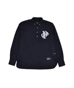 POP TRADING COMPANY Pop Half Placket Shirt �|�b�v�g���[�f�B���O�J���p�j�[ �v���P�b�g�V���c POPAW23-03-006