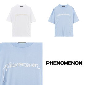 【SALE 70%OFF】PHENOMENON BIG-O HANDWRITTEN TEE フェノメノン 刺繍 アーカイブモチーフ Tシャツ オーバーサイズ 23ss