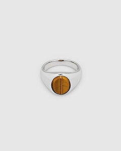 TOM WOOD Lizzie Ring Tiger Eye トムウッド クッション タイガーアイ リング 人気アイテム シルバー ジュエリー TOMWOOD