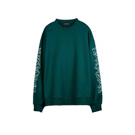 【SALE 70%OFF】PHENOMENON Metal Logo Crewneck Sweat Shirt フェノメノン メタルロゴ クルーネック スウェット ラクジュアリーストリート オーバーサイズ