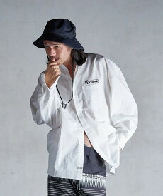 【2/27 再値下げウインターセール 50%off】 DEVILOCK EGO TRIPPING × Devilock BEACH SHIRT (WHITE) デビロック エゴ トリッピング コラボ