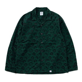 【1/6再値下げ ウィンターセール 50%off】BEDWIN & THE HEARTBREAKERS L/S OPEN COLLAR JACQUARD SHIRT "CAMERON" 23ss ベドウィン