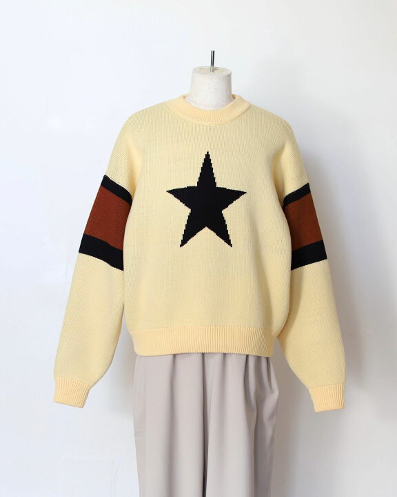 楽天市場】AMBERGLEAM Star Warm Sweater アンバーグリーム ニット 