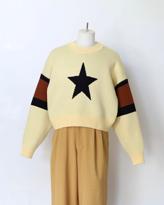 楽天市場】AMBERGLEAM Star Warm Sweater アンバーグリーム ニット 