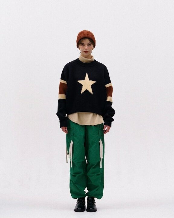 楽天市場】AMBERGLEAM Star Warm Sweater アンバーグリーム ニット 