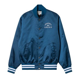 CARHARTT WIP CLASS OF 89 BOMBER JACKET- Elder / White スタジャン ストリート ワーク イン プログレス ユニセックス着用可能 24SS 国内正規品 大人気アイテム