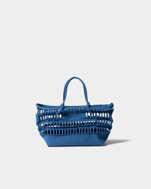beautiful people konbu knit shopping busket bag (blue) ビューティフルピープル トートバック 24SSモデル