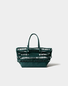 beautiful people konbu knit shopping busket bag (dark green) ビューティフルピープル トートバック 24SSモデル