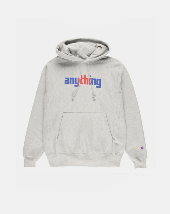 楽天市場】aNYthing Striped Logo Anything Hoodie - Heather Grey 