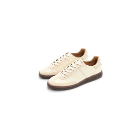 FOOT INDUSTRY GERMAN TRAINER, BEIGE/WHITE フット インダストリー 24SS ジャーマン トレーナー