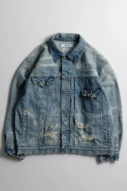 FDMTL DENIM JACKET 10YR WASH ジャケット 24SS ファンダメンタル Gジャン 日本製