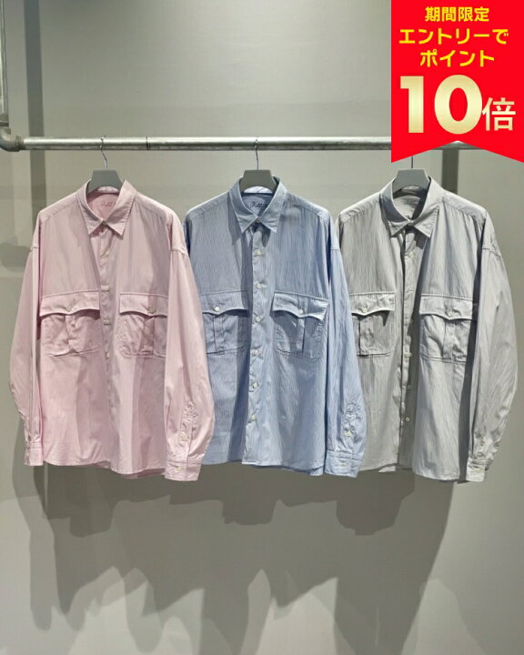 楽天市場】PORTER CLASSIC ROLL UP STRIPE SHIRT ポータークラシック 