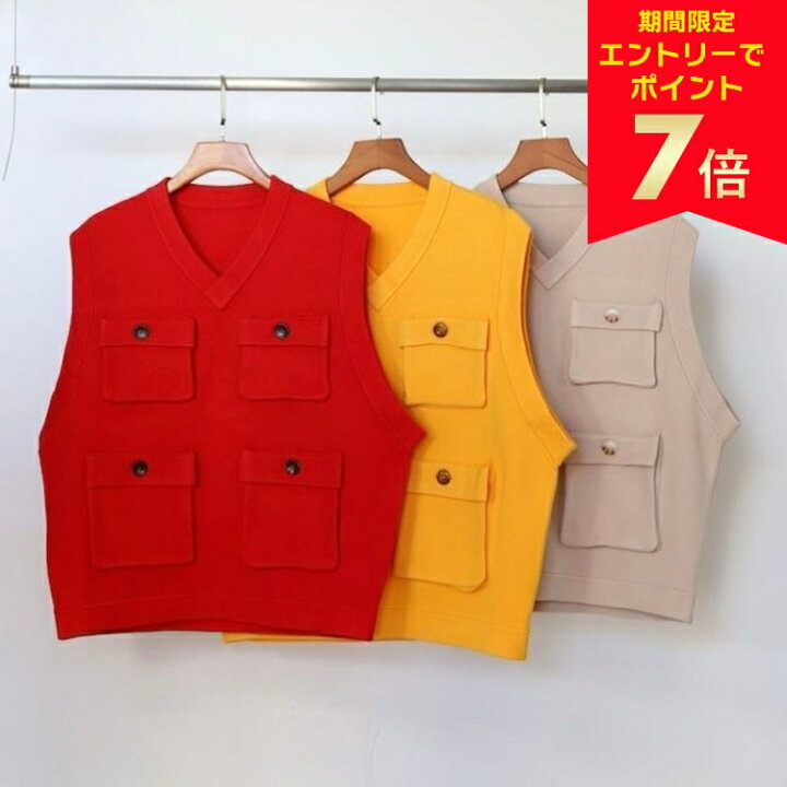 楽天市場】【エントリーでP7倍】AMBERGLEAM × VOO Fisherman Knit Vest 