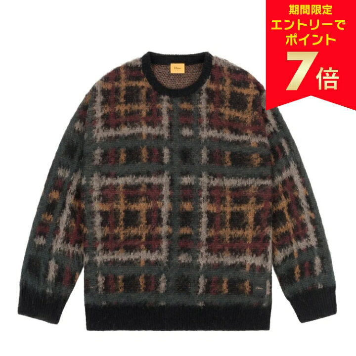 楽天市場】【エントリーでP10倍】Dime PLAID MOHAIR KNIT ダイム 