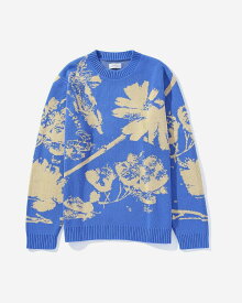 【SALE 50%OFF】SATURDAYS NYC Greg Solar Flower Sweater サタデーズ ニューヨークシティ フラワーセーター 花柄 プルオーバー ニット
