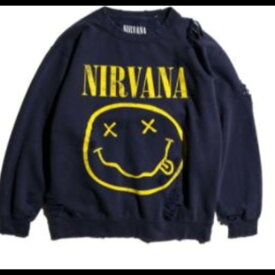 【予約商品】THRIFTY LOOK worn-out nirvana happy face