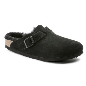 BIRKENSTOCK Boston Shearling {Xg VAO XG[hU[(Black) 0259883
