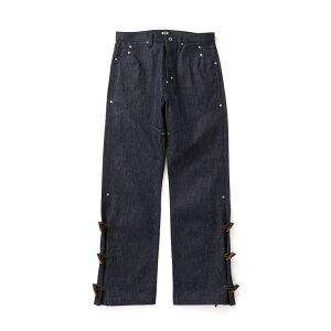 FAF NEWCOMMUNE Wide Leg Denim Pants Rigid