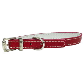 マイスターWレザーカラー10Lレッド 超小型犬用 首輪 散歩 [trmt]