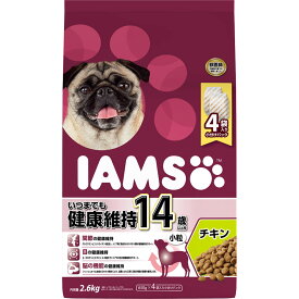 アイムス14歳以上用いつまでも健康維持チキン小粒2.6kg シニア犬 総合栄養食 チキン ドッグフード ビタミンA ビタミンE グルコサミン コンドロイチン 食物繊維 オメガ6[trmt]