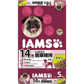 アイムス14歳以上用いつまでも健康維持チキン小粒5kg シニア犬 総合栄養食 チキン グルコサミン コンドロイチン ビタミンA DHA オメガ3 [trmt]