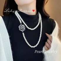 楽天市場】パール ロングネックレス 140cmの通販