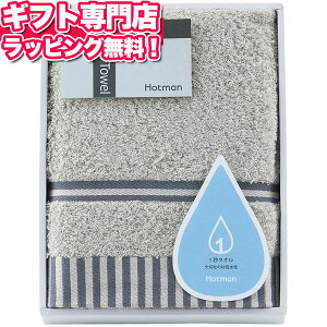 ホットマン 1秒タオル フェイスタオル グレーhmtt0002n ギフトセット☆タオル 日本製 誕生日 出産内祝い 結婚内祝い 出産祝い 結婚祝い 引き出物 お祝い お返し 香典返し 快気祝い プレゼント