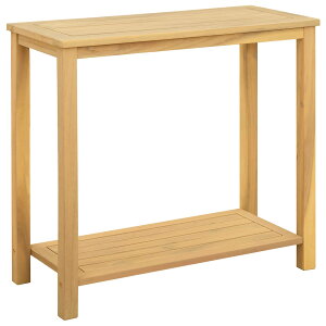 vidaXL �K�[�f���R���\�[���e�[�u�� �X�g���[�W�t�� �I�� ���C�g�A�J�V�A 80 x 35 x 75 cm �\���b�h�A�J�V�A�E�b�h