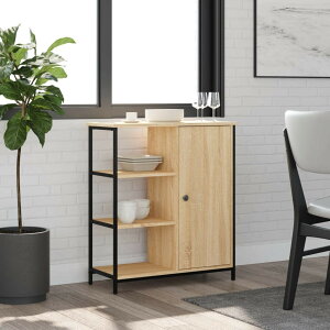 vidaXL �T�C�h�{�[�h �\�m�}�I�[�N 70x30x80 cm �G���W�j�A�[�h�E�b�h