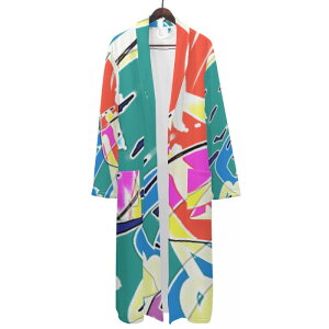 お得なクーポン 送料無料 725#25(メンズバスローブ) メンズバスローブ メンズ アート カラフル 抽象 ユニーク 個性的 スタイリッシュ お洒落 ミマキボクカ ★★★