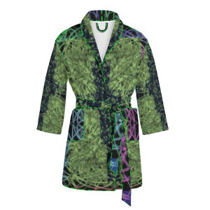 お得なクーポン 送料無料 725#37(レディースバスローブ) レディースバスローブ レディース アート カラフル 抽象 ユニーク 個性的 スタイリッシュ お洒落 ミマキボクカ ★★★
