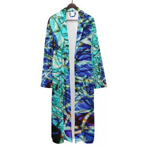 お得なクーポン 送料無料 725#14(メンズバスローブ) メンズバスローブ メンズ アート カラフル 抽象 ユニーク 個性的 スタイリッシュ お洒落 ミマキボクカ ★★★
