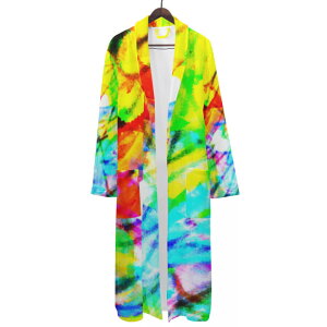 お得なクーポン 送料無料 725#2(メンズバスローブ) メンズバスローブ メンズ アート カラフル 抽象 ユニーク 個性的 スタイリッシュ お洒落 ミマキボクカ ★★★