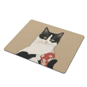 お得なクーポン 送料無料 猫乃浮世絵 壱(マウスマット) マウスマット ユニセックス アクセサリー 動物 アート かわいい 猫 ねこ 和風 かっこいい 和柄 浮世絵 生き物 日本画 . mozemoze