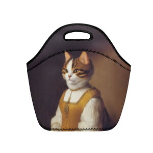 お得なクーポン 送料無料 猫の肖像画 A(ランチバッグ) ランチバッグ ユニセックス バッグ 動物 アート 絵画 猫 ねこ 油絵 個性的 生き物 肖像画 美術 . mozemoze . ★★★