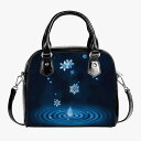 スーパーSALE お得なクーポン 送料無料 雪の雫 2WAYショルダーバッグ レディース バッグ 全て 幻想的 雪 雫 波紋 結晶 冴木みやこ ★★★