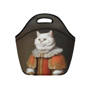 お得なクーポン 送料無料 猫の肖像画 B(ランチバッグ) ランチバッグ ユニセックス バッグ 動物 絵画 猫 ねこ 油絵 個性的 生き物 肖像画 美術 貴族 . mozemoze . ★★★