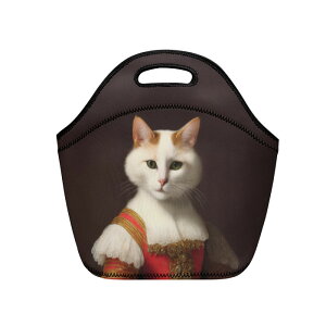 お得なクーポン 送料無料 猫の肖像画 E(ランチバッグ) ランチバッグ ユニセックス バッグ 動物 アート 絵画 猫 ねこ 油絵 個性的 生き物 肖像画 美術 . mozemoze . ★★★