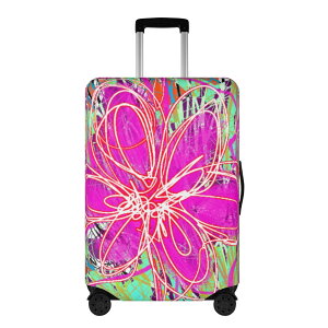 お得なクーポン 送料無料 725#46(スーツケースカバー) スーツケースカバー ユニセックス アクセサリー アート カラフル 抽象 ユニーク 個性的 スタイリッシュ お洒落 ミマキボクカ ★★★