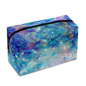 お得なクーポン 送料無料 Botanical Universe(コスメバッグ) コスメバッグ ユニセックス バッグ アート グリーン ブルー ボタニカル 植物 自然 綺麗 星 宇宙 ユニーク 個性的 スタイリッシュ