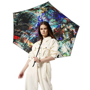 お得なクーポン 送料無料 725#56(折り畳み傘 内面デザイン) 折り畳み傘 内面デザイン ユニセックス アクセサリー アート クール カラフル 綺麗 抽象 ユニーク 個性的 スタイリッシュ お洒落