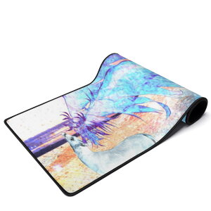 お得なクーポン 送料無料 ハクロクの祈り(ワイドマウスマット) ワイドマウスマット ユニセックス アクセサリー アート 青 翼 空 光 夜空 綺麗 願い かっこいい ユニーク 個性的