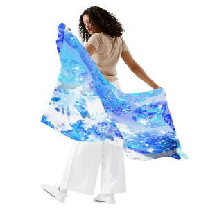 �����ȃN�[�|�� �������� UNIVERSE Splash Polka-dot �T�����X�J�[�t ���f�B�[�X �A�[�g �u���[ �p�^�[�� �� ���� �h�b�g �Y�� �� �X�v���b�V�� �F�� ���������� ���j�[�N ���I